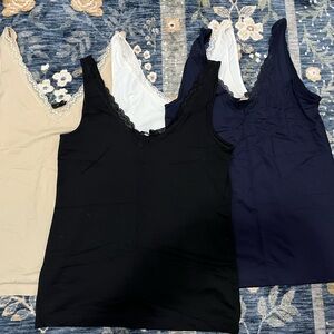 Banana Republic Lace Trim - Black, Navy, White, Beige - Size large